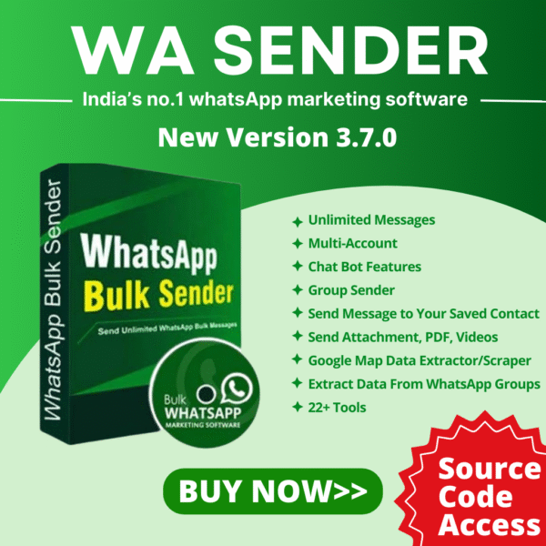 WASENDER 3.7.0 (Source Code)